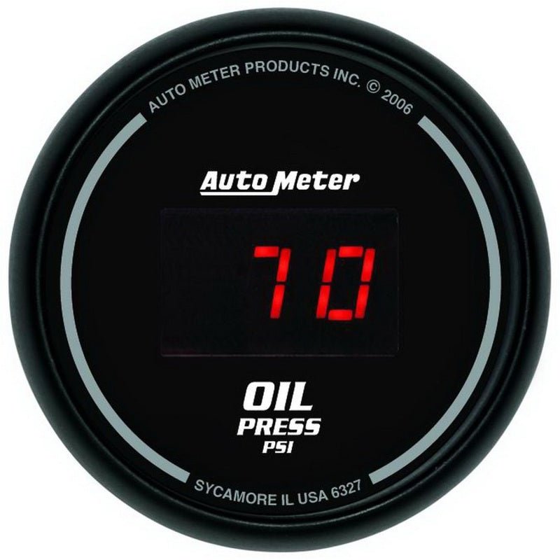 AutoMeter Gauge Kit 5 Pc. 3 - 3/8in. & 2 - 1/16in. Elec Speedo Digital Black Dial W/ Red Led - My Store