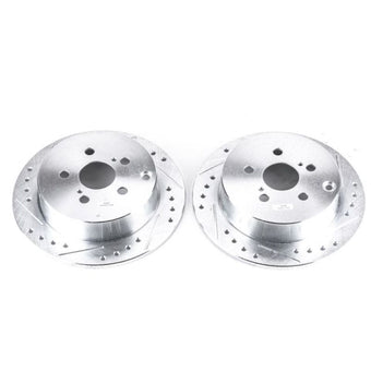 compare product Power Stop 03-06 Pontiac Vibe Rear Evolution Drilled & Slotted Rotors - Pair