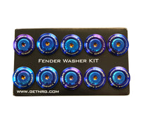NRG Fender Washer Kit (TI Series) M6 Bolts For Plastic (TI Burn Washer/TI Burn Screw) - Set of 10 - My Store