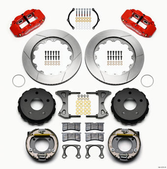 compare product Wilwood Narrow Superlite 4R Rear P-Brk Kit 14.00in Red Big Ford 2.00in Off Bronco 5 x 5.50