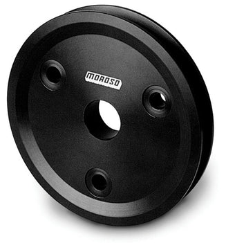 compare product Moroso Chevrolet Small Block (w/Short Pump) Crankshaft Pulley - Single Groove - Billet Aluminum