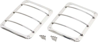 compare product Kentrol 07-18 Jeep Wrangler JK Taillight Guard Pair - Polished Silver