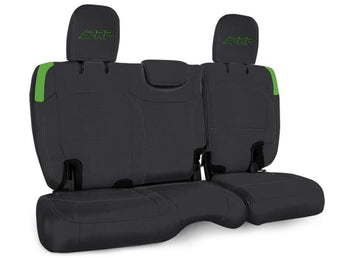 compare product PRP Jeep Wrangler JL Rear Bench CoversU - 4 door with no armrest - Black/Green