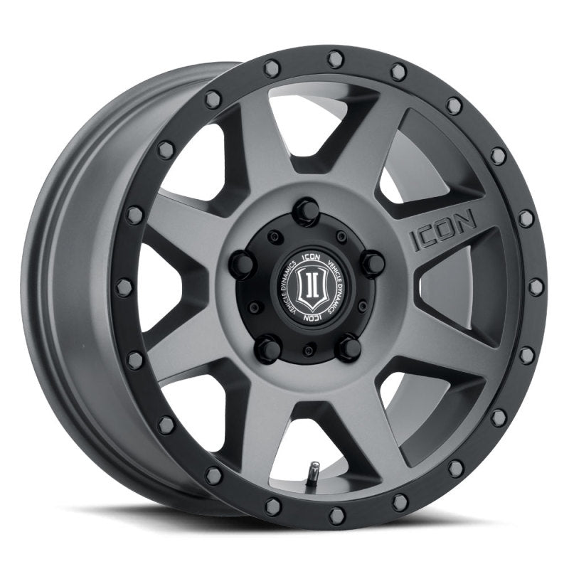 ICON Rebound 18x9 5x150 25mm Offset 6in BS 110.1mm Bore Titanium Wheel - My Store