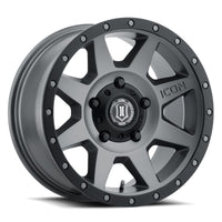 ICON Rebound 18x9 5x150 25mm Offset 6in BS 110.1mm Bore Titanium Wheel - My Store