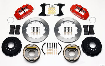 compare product Wilwood Narrow Superlite 4R Rear P-Brk Kit 12.88in Red Chevy 12 Bolt w/ C-Clips
