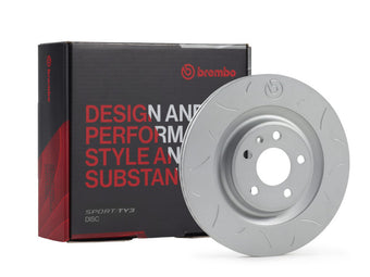 compare product Brembo 95-03 Mitsubishi Evo V/00-13 Evo IX Front TY3 Sport Disc Rotor - 320X32