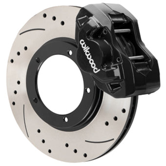 compare product Wilwood 75-83 Porsche 911 D45 11.10in. Front Brake Kit w/ Flex Lines - Drilled Rotors (Black)