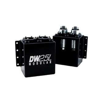 compare product DeatschWerks 2.5L Modular Surge Tank (Fits 1-2 DW250iL Fuel Pumps - Pumps Not Included)