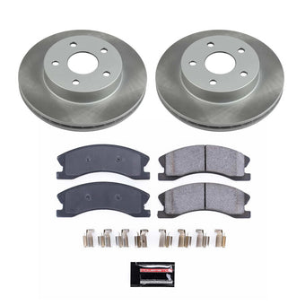 compare product Power Stop 99-04 Jeep Grand Cherokee Front Semi-Coated Rotor Kit