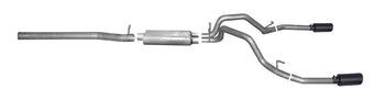 compare product Gibson 14-19 Cadillac Escalade ESV Base 6.2L 3.5in/2.25in Cat-Back Dual Split Exhaust - Black Elite