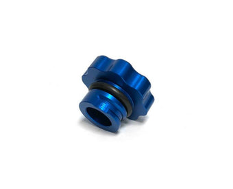compare product Fleece Performance 01-16 GM 2500/3500 Duramax Billet Oil Cap Cover - Blue