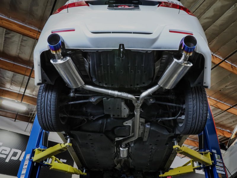 aFe 09 - 14 Acura TSX L4 2.4L Takeda 2 - 1/2in to 2 - 1/4in 304 SS Cat - Back Exhaust System w/BlueFlame Tip - My Store