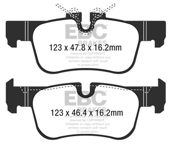 compare product EBC 14+ BMW i3 Electric Ultimax2 Rear Brake Pads