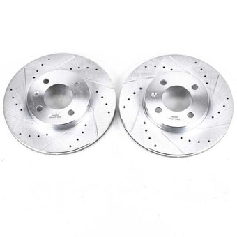 compare product Power Stop 95-02 Volkswagen Cabrio Front Evolution Drilled & Slotted Rotors - Pair