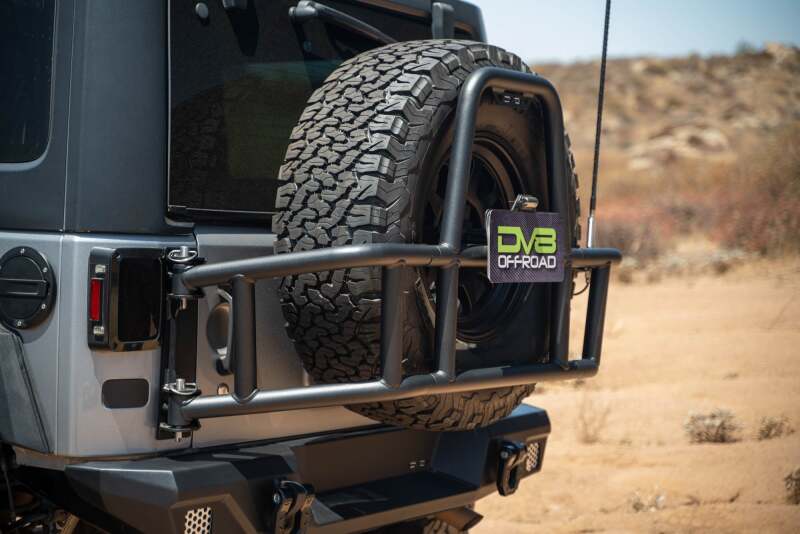 DV8 07 - 18 Jeep Wrangler JK Body Mounted Tire Carrier - My Store