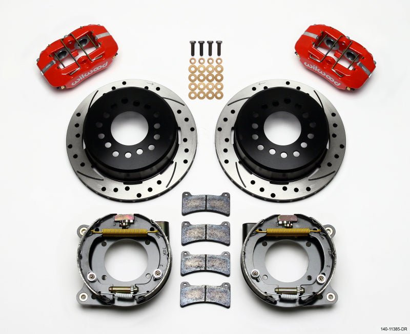Wilwood Dynapro Low - Profile 11.00in P - Brake Kit Drill - Red Chevy C - 10 2.42 Offset 5 - lug - My Store