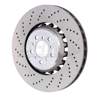 compare product SHW 13-16 BMW M5 4.4L Left Front Cross-Drilled Lightweight Brake Rotor (34112284101)