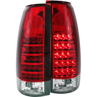 compare product ANZO 1999-2000 Cadillac Escalade LED Taillights Red/Clear