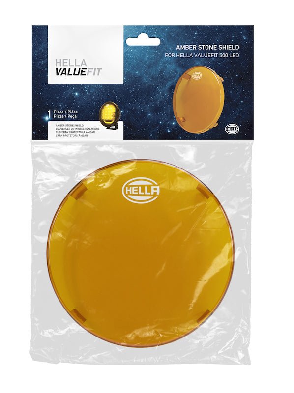 Hella 500 LED Driving Lamp 6in Amber Cover - My Store
