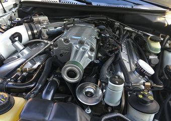 compare product J&L 99-04 Ford Mustang SVT Cobra Driver Side Oil Separator 3.0 - Clear Anodized