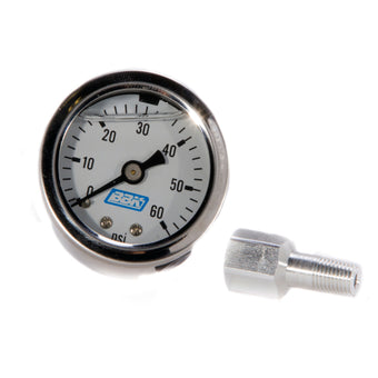 compare product BBK Liquid Filled EFI Fuel Pressure Gauge 0-60 PSI