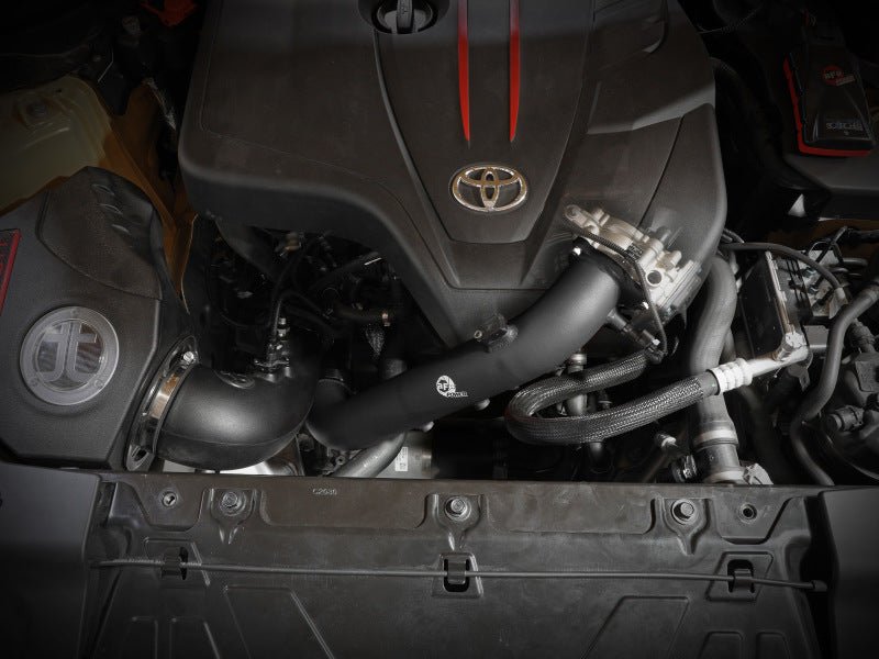 aFe BladeRunner Black 2 - 3/4in Aluminum Charge Pipe 2021 Toyota Supra GR (A90) I4 - 2.0L (t) B48 - My Store