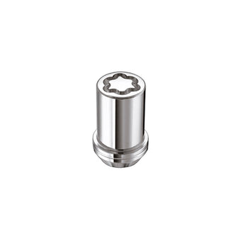compare product McGard Wheel Lock Nut Set - 4pk. (Tuner / Cone Seat) M12X1.25 / 13/16 Hex / 1.24in. Length - Chrome