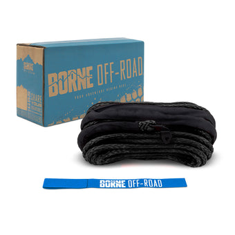 compare product Borne Off-Road Synthetic Rope - 3/8in x 85ft - Black