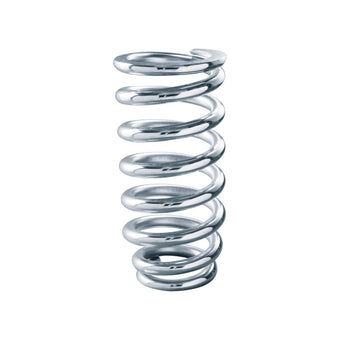 compare product QA1 3-1/2in ID Tapered Spring - 8in Length x 600lbs/in - Chrome Plated