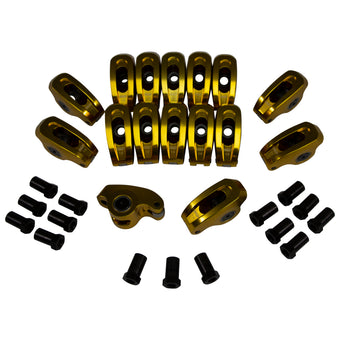 compare product COMP Cams 88+ Chevrolet Small Block Ultra ARC Narrow Aluminum Series Rocker Arm - Set of 16