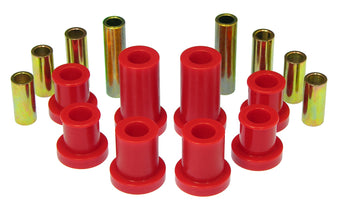 compare product Prothane 07-14 Chevy Silverado 2/4wd Upper/Lower Front Control Arm Bushings - Red