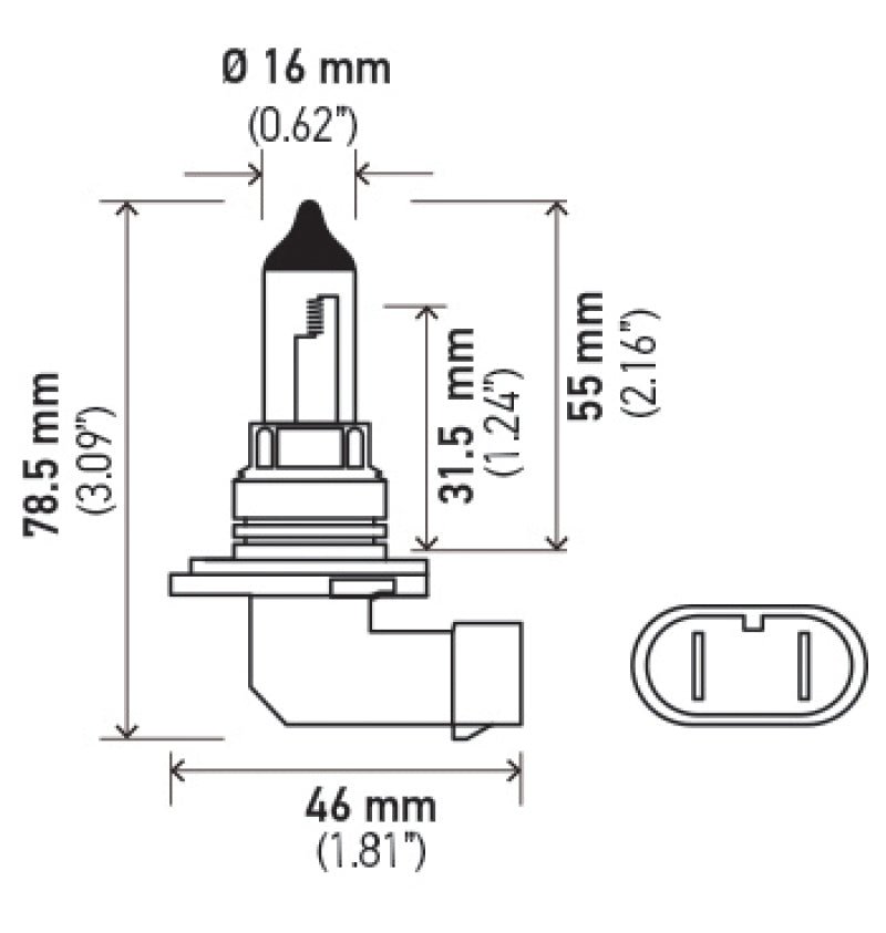 Hella Optilux HB4 9006 12V/55W XY Xenon Yellow Bulb - My Store