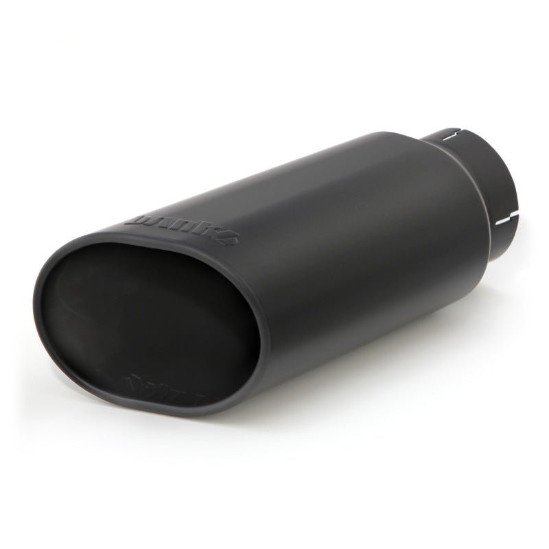 Banks Power Tailpipe Tip Kit - SS Obround Slash Cut - Black - 4in Tube - 5in X 6in X 14in - My Store