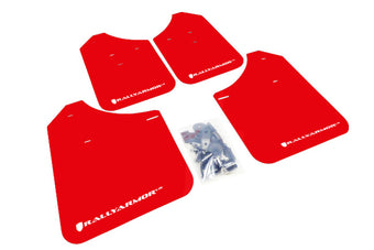 compare product Rally Armor 02-07 Subaru WRX/STI/RS/2.5i (Wagons Req. Mod.) Red UR Mud Flap w/White Logo