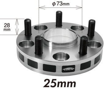 compare product Project Kics 25mm Thick 12x1.25 56mm Hub 5x100 Wide Tread Spacers
