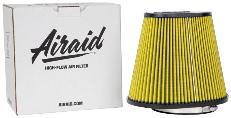 Airaid Universal Air Filter - Cone 6in FLG x 10 - 3/4x7 - 3/4in B x 7 - 1/4x4 - 3/4in T x 9in H Synthaflow - My Store