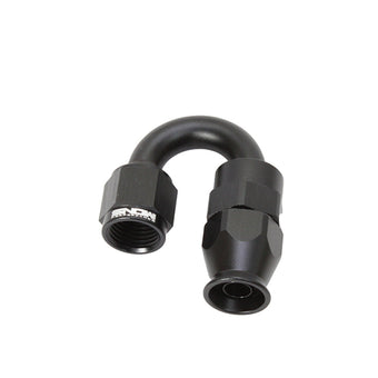 compare product Snow -6AN 180 Degree PTFE Hose End (Black)