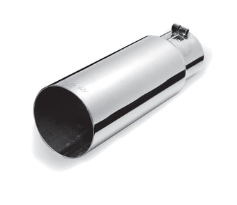 compare product Gibson Round Single Wall Straight-Cut Tip - 3.5in OD/3in Inlet/12in Length - Stainless