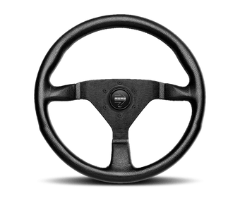 compare product Momo Montecarlo Steering Wheel 350 mm - Black Leather/Red Stitch/Black Spokes