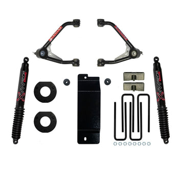 compare product Skyjacker 14-16 GM 1500 4WD (w/Alum or Steel UCA) 3.5-4in UCA Lift Kit w/Rear Black Max B8500 Shocks