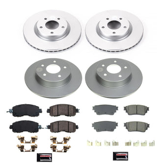 compare product Power Stop 19-22 Nissan Altima Front & Rear Z17 Coated Brake Kit