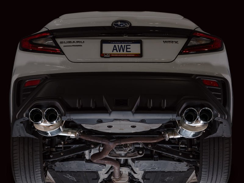 AWE Tuning 22 - 25 Subaru VB WRX Touring Edition Axle - Back Exhaust - Chrome Silver Tips - My Store