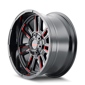 compare product Mayhem 8115 Apollo 20x10 / 8x170 BP / -19mm Offset / 125.2mm Hub Black w/ Prism Red Wheel