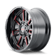 Mayhem 8115 Apollo 20x9 / 8x165.1 BP / 18mm Offset / 125.2mm Hub Black w/ Prism Red Wheel - My Store