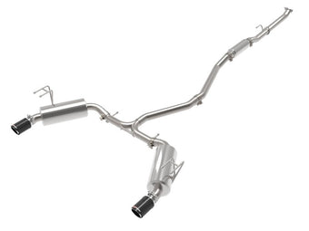 compare product aFe Takeda 2.5in 304 SS Cat-Back Exhaust System w/CF Tips 2022+ Honda Civic L4-1.5L (t)