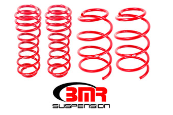 compare product BMR 05-14 S197 Mustang GT Drag Version Lowering Springs (Set Of 4) - Red