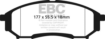 compare product EBC 05-07 Ford F250 (inc Super Duty) 5.4 (2WD) Ultimax2 Rear Brake Pads