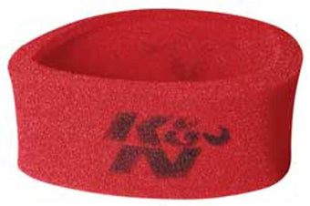 compare product K&N Universal Airforce Pre-Cleaner Air Filter Foam Wrap - Round Straight - Red