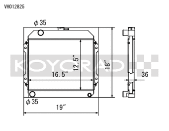 compare product Koyo 71-74 Toyota Corolla 1.6L TE27/TE28/TS21 Manual Radiator